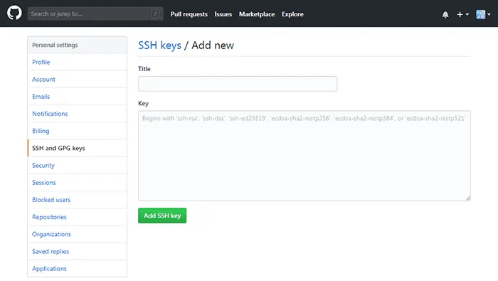 GitHub SSH設定