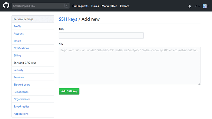 GitHub SSH設定